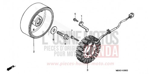 GENERATRICE CBR600F1 de 2001
